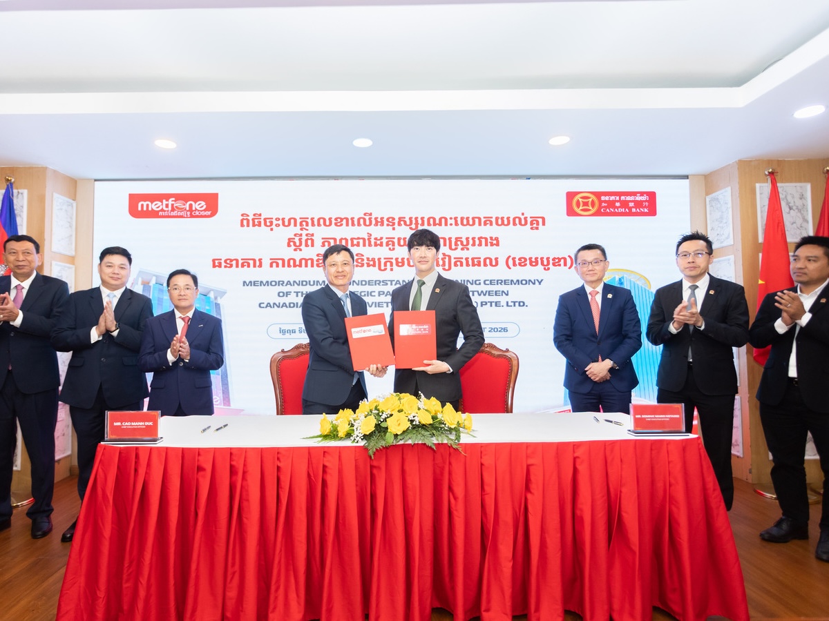 Cambodia’s Metfone expands digital partnership with Canadia Bank