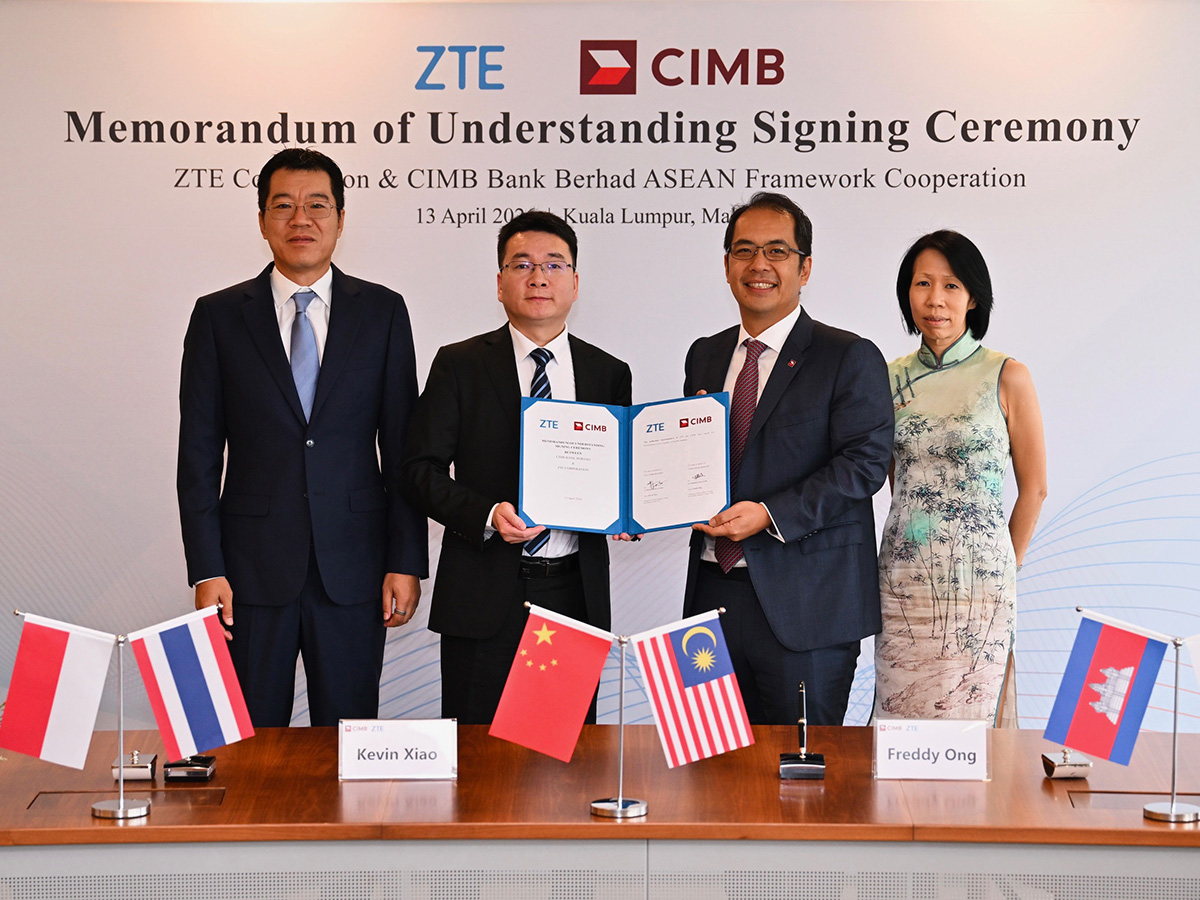 ZTE and CIMB Expand Strategic Partnership to Support 5G Deployment and Digital Infrastructure across ASEAN